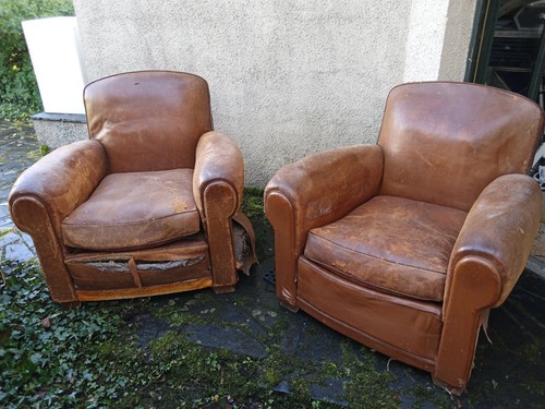Paire fauteuils club - paire, à