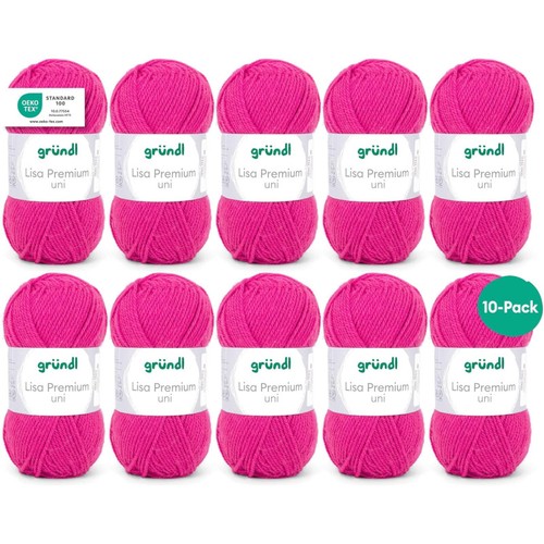 Pelotes laine rose - 10,