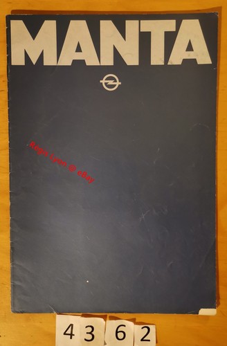 Opel manta - manta, gt-j