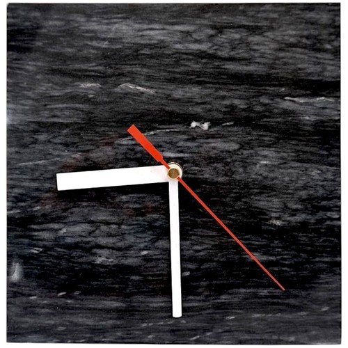 Horloge murale marbre noir - horloge,