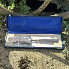 Antique Art Deco Silver Metal Pie Shovel in Box 