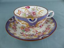 SARREGUEMINES tasse + sous-tasse à thé en porcelaine style MINTON