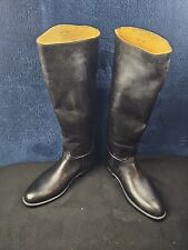 Aigle WOMEN'S Black Rubber Coupe Saumur Tall Equestrian Riding Boot Sz 40 