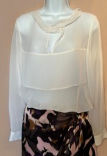 Blouse blanche transparente