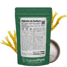 ALGINATE DE SODIUM 100 gr - épaississant et gélifiant - Haute Qualité aliment...