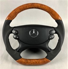 Mercedes AMG style R230 chestnut wood steering wheel wood steering wheel valance bois