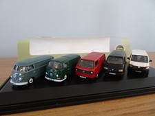 OXFORD DIECAST VW VOLKSWAGEN T1 T2 T3 T4 T5 VAN 5 MODEL SET 76SET66 1:76