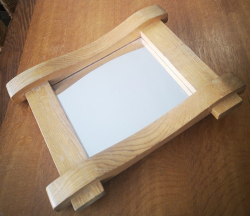 Miroir bois orme - miroir, vintage