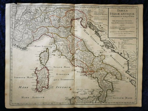 Carte ancienne italie antique - carte,