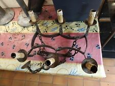 Lustre en fer forgé ancien