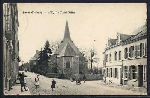 Cpa saint hubert eglise - cpa, saint-hubert,