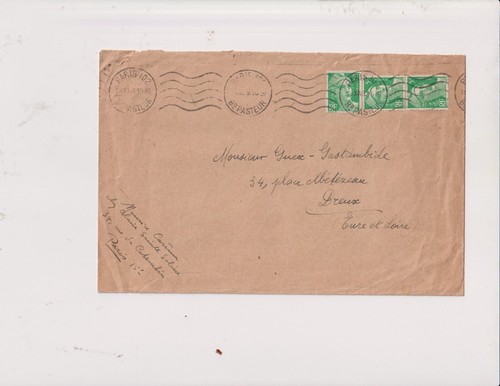 1948 enveloppe autographe - 1948.,