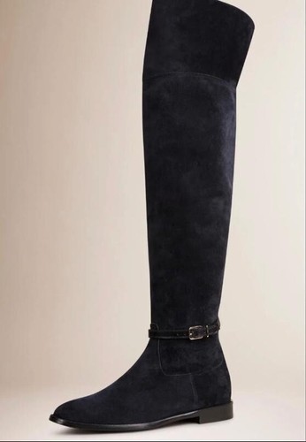 Burberry suede navy over - burberry, the