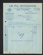 LYON-VILLEURBANNE (69) ELECTRICAL WIRES & CABLES FACTORY ""THE DYNAMO FIL"" in 1927