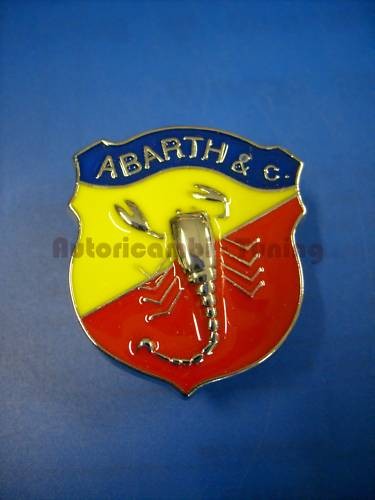 écusson logo abarth - abarth, métal