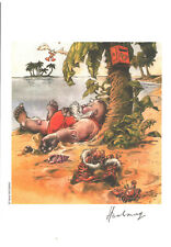 EX-LIBRIS LE REPOS DU VIEUX GUERRIER NUMEROTE ET SIGNE PAR RENE HAUSMAN NEUF