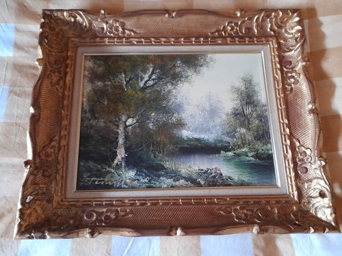 Tableau huile sur - tableau,