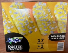 Swiffer Duster  360° Heavy Duty Dusting Kit, 1 Handle + 17 Refills