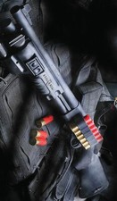 TOILE TABLEAUX  ARME A FEU FUSIL A POMPE  50X70 CM