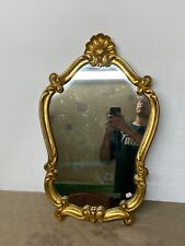 Antique Baroque Style Gold Mirror and Wall Console in Juice