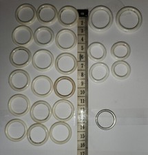 20 anneaux blanc à rideau