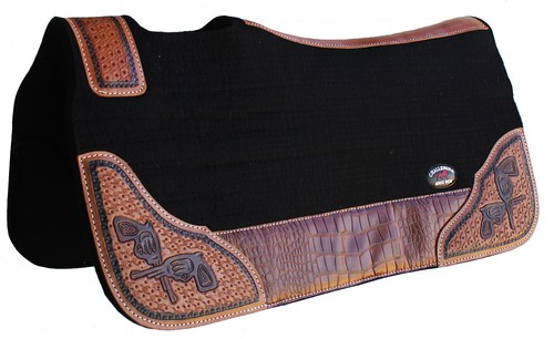 Horse western contoured wool - western,