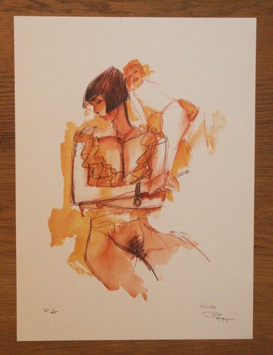 Estampe signee hugo pratt - signee,