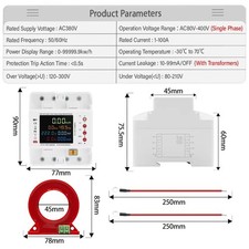 Compteur d'énergie triphasé