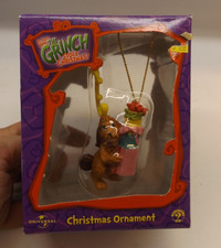 Dr Seuss How The Grinch Stole Christmas Ornament Max the Dog, Antler Universal