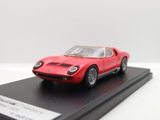 LOOKSMART 1/43 Lamborghini Miura S Paris Motorshow 1968. Orange Fluo. Very Rare!
