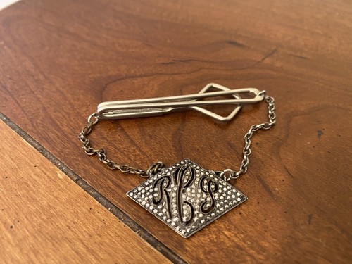 Vintage sterling silver tie - sterling,