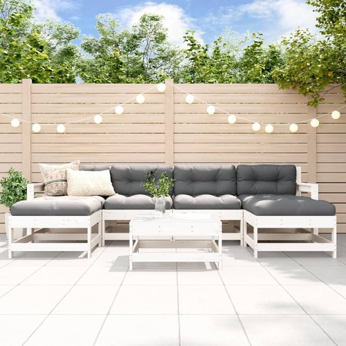 Salon jardin avec coussins - salon,