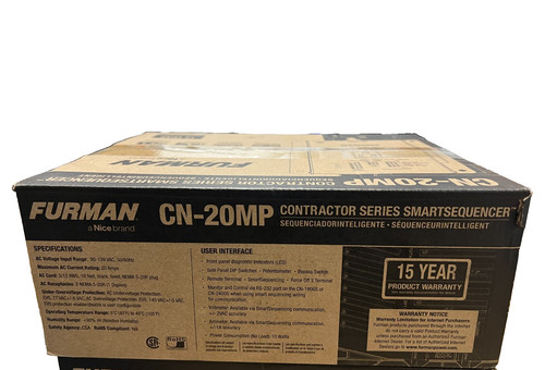 Furman 20mp contractor - furman,