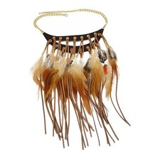 mode gland faux plume collier