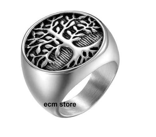 Bague chevalière arbre vie - de,
