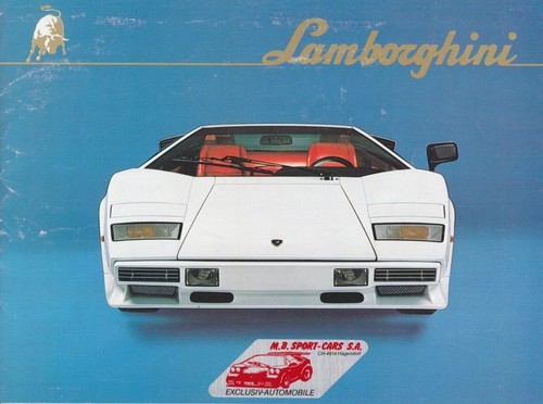 Brochure lamborghini countach - brochure,