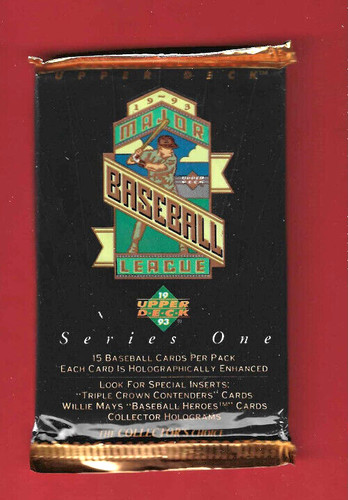 Baseball upper deck mlb - upper, 1992