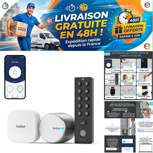Serrure connectée tedee go2 - serrure,