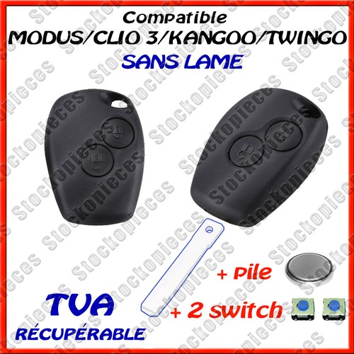 Coque cle plip clio modus - cle,