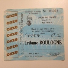 TICKET COUPE DE FRANCE 1/2