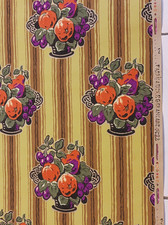 ancien PAPIER PEINT décor au