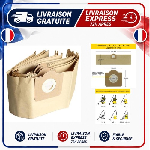 Sacs aspirateur kärcher wd3 - aspirateur,
