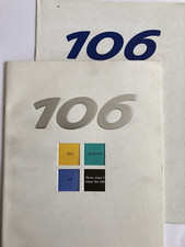 Peugeot 106 GTi Zest Quicksilver Brochure 99-2000 & Colours Trims Equip. Options