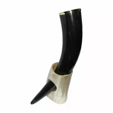 Gobelet Collectible Naturel Viking Corne À Boire Avec Support Mug À Bière Et Vin
