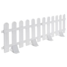  2 Pcs Grillage Cloture Rigide Clôture Jardin Avec Socle En Plastique