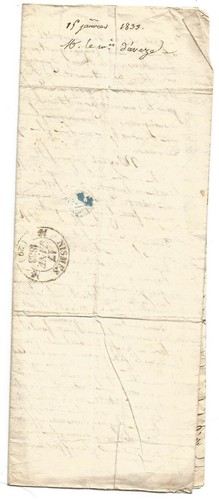 Ancienne lettre 1833 avec - 1833,