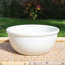 Antique small salad bowl / large earthenware bowl by Villeroy & Boch white shabby
