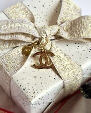 Chanel Gold CC logo Charm Accessory Christmas limited Tree Decoration