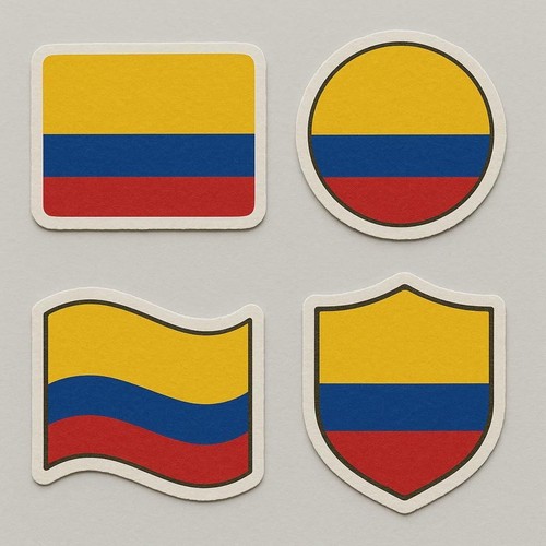 Colombie drapeau autocollant