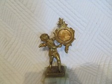 porte montre angelot en bronze